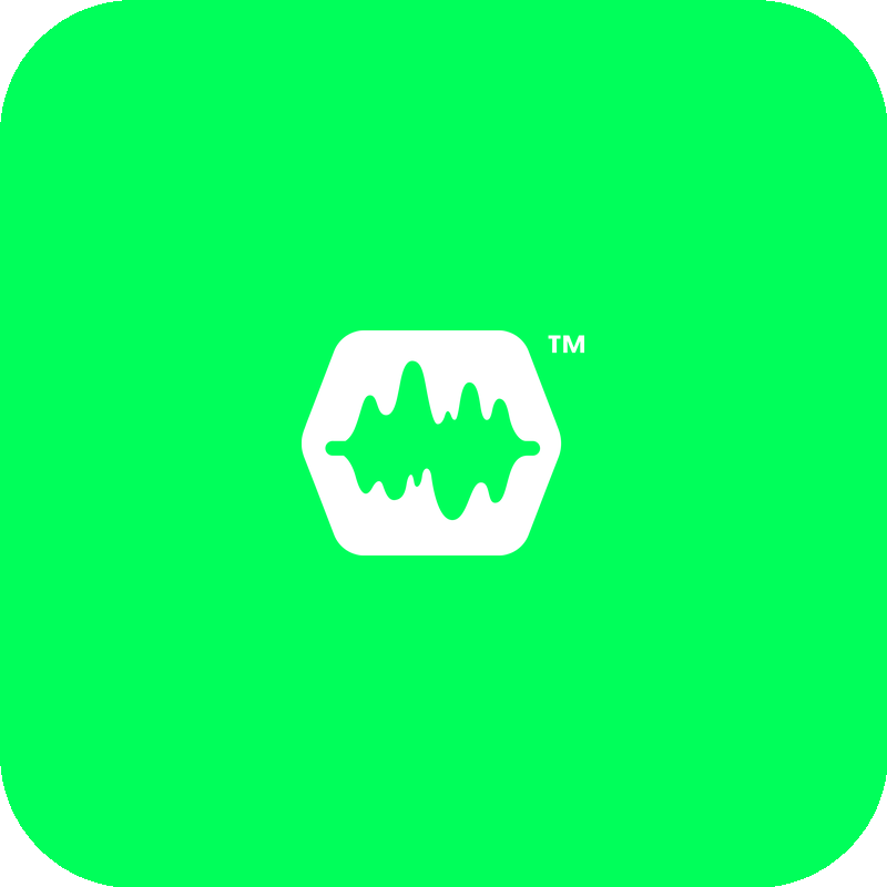 ExciteWave icon on green